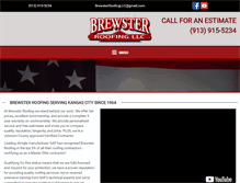 Tablet Screenshot of brewsterroofing.com